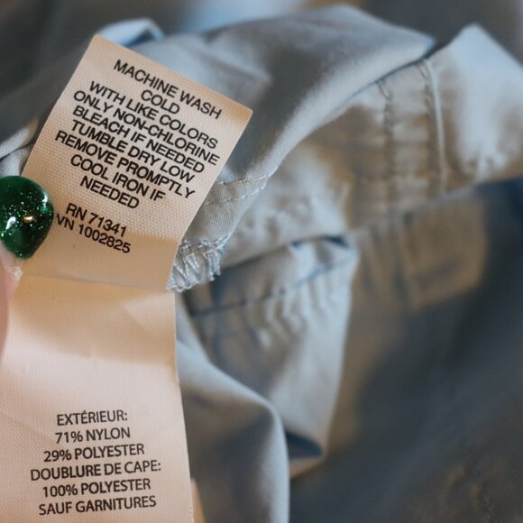 LL Bean Women’s Tropicwear Light Blue Long Sleeve Shirt Small Regular - Picture 7 of 9